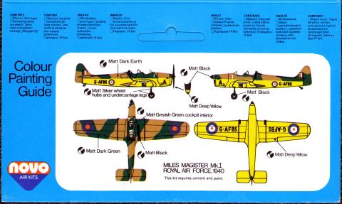 Схема окраски NOVO F153 Miles Magister Mk1 Trainer